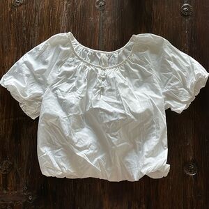 Anthropologie Bubble Hem Top